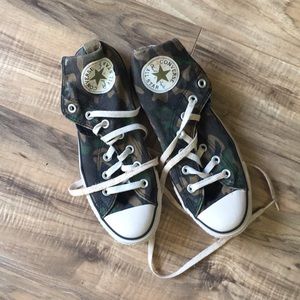 Camo chuck taylor high tops